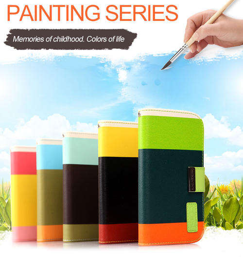 KALAIDENG Painting Series - Wallet Case For iPhone 4 /4s