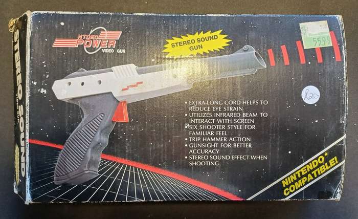 Nintendo Famiclone Stereo Sound Light Gun (From the 90's) in original box