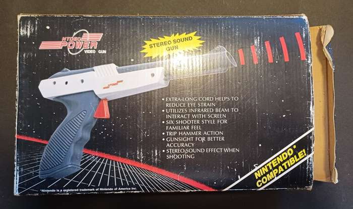 Nintendo Famiclone Stereo Sound Light Gun (From the 90's) in original box