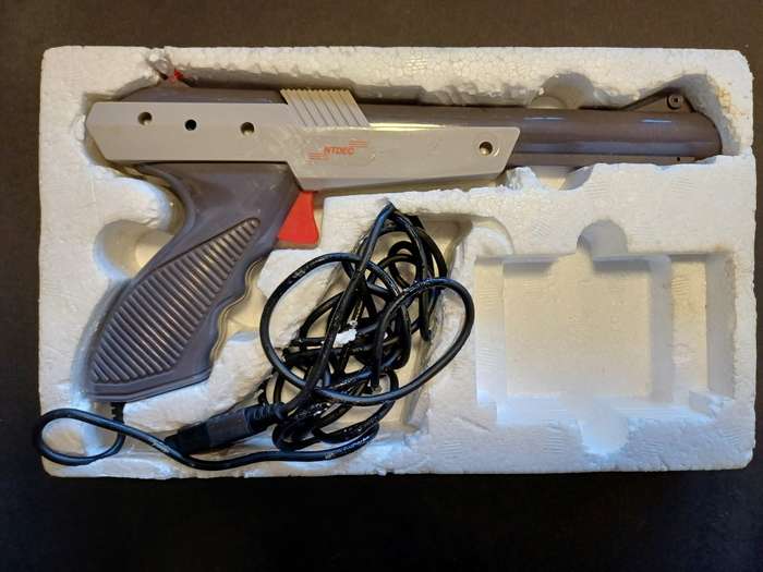 Nintendo Famiclone Stereo Sound Light Gun (From the 90's) in original box