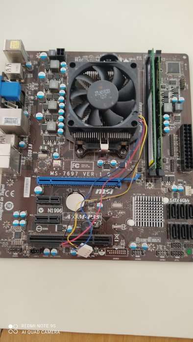 **WOW**AMD A4 CPU + MSI Motherboard + 8GB DDR3 Ram + Radeon HD6410D Integrated Graphics