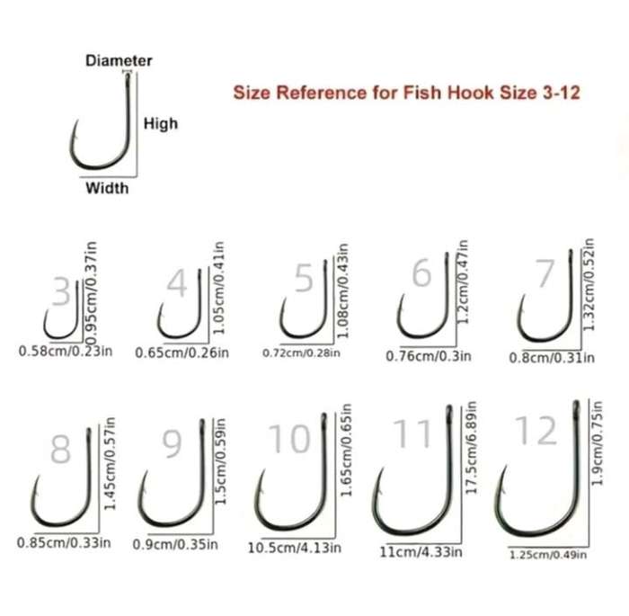 100 pc, fishing hooks