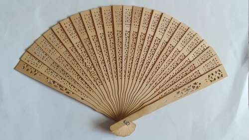 Light bamboo folding hand /decorative fan -  plain