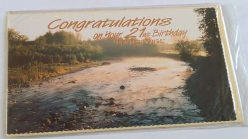 21st card  +  envelope