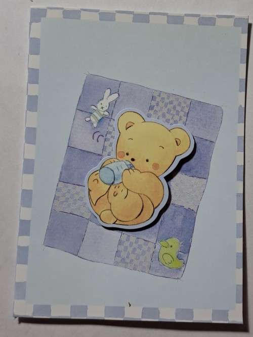 Mini embossed card +  envelope - 10cm x 7.5cm