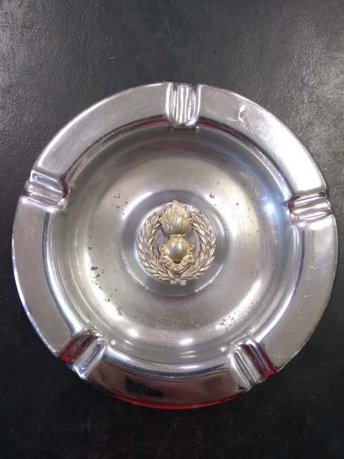UBIQUE Royal Artillery Ashtray - Chrome Plated
