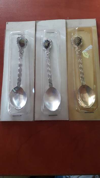 Set of 3 Souvenir Teaspoons