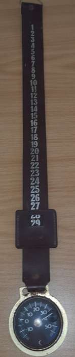 Leather Strap Calendar And Thermometer-Wall Hanging Calendar W/Slider