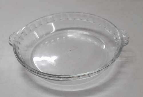 Vintage JAJ Clear Round Baking Dish