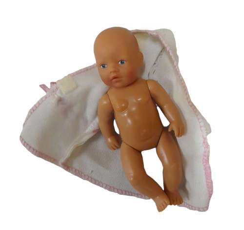 Zapf Mini World Baby Born Doll With A Few Accessories