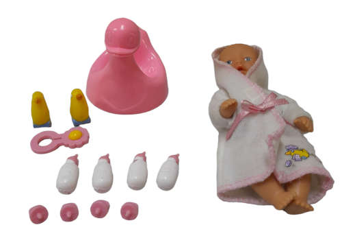 Zapf Mini World Baby Born Doll With A Few Accessories