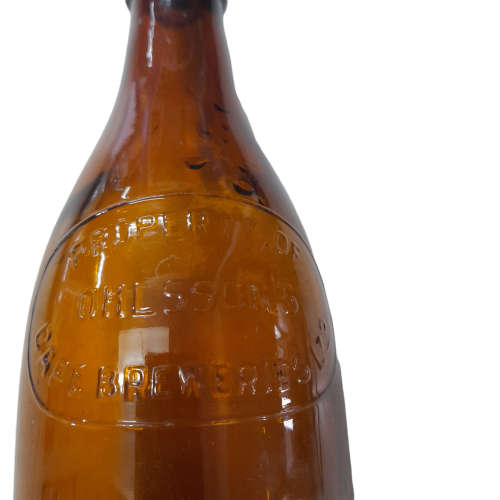Brown Ohlssons Beer Bottle, Property of Cape Breweries