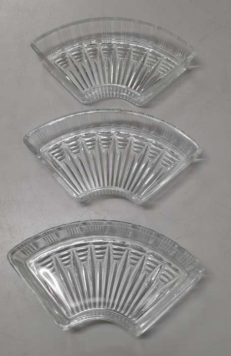 Vintage  Kromex Replacements Pieces Quarter  Lazy Susan Glass Serving  Dish