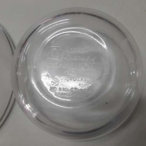 Anchor Ovenware Mixing Bowl x 2 - 1 Qt and 2.5 Qt