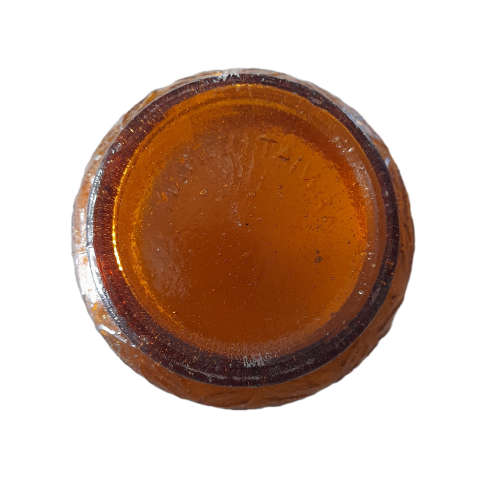 Amber Glass Bowl Made In Taiwan