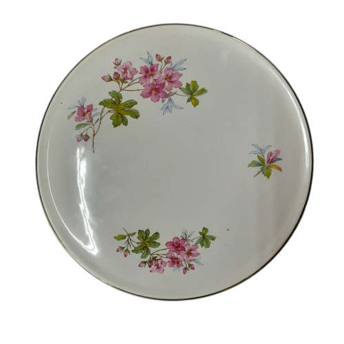 Vintage Royal Tudor Ware Barker Bros Floral Cake Plate - Azalea