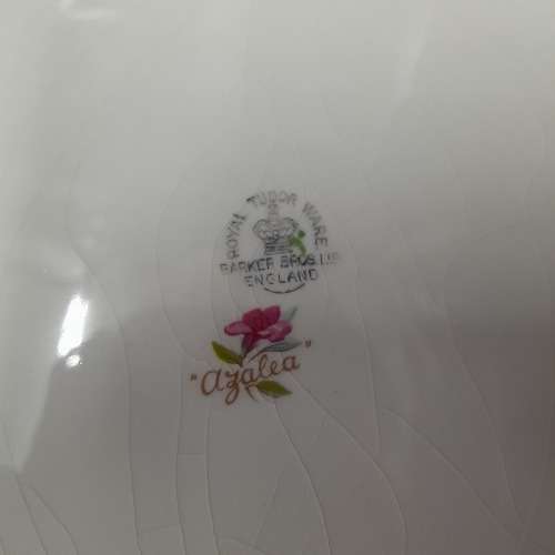 Vintage Royal Tudor Ware Barker Bros Floral Cake Plate - Azalea