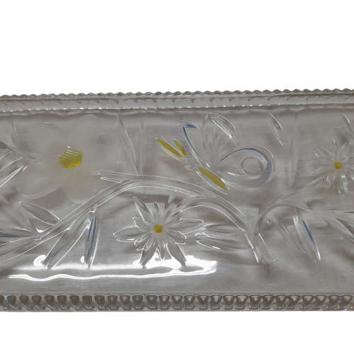 Vintage Pressed Glass Serving Plate