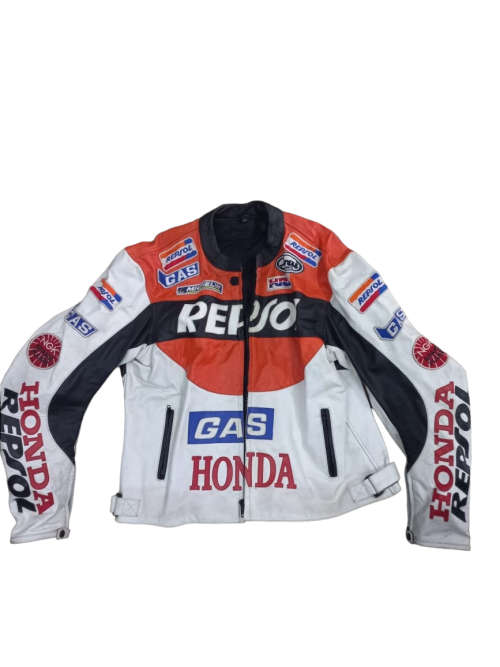 Honda Repsol White Leather Jacket 6XL