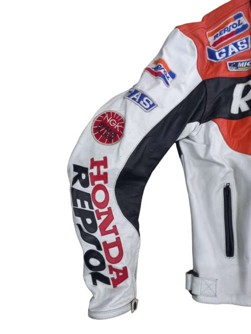 Honda Repsol White Leather Jacket 6XL
