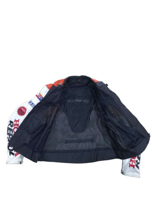 Honda Repsol White Leather Jacket 6XL