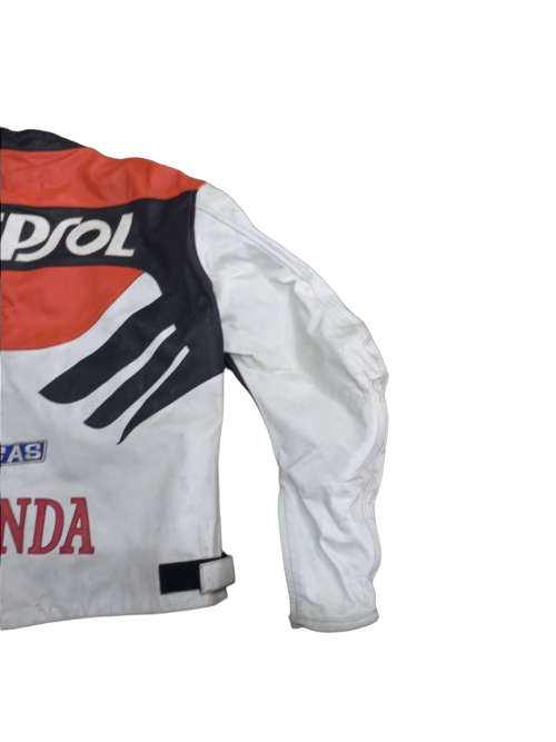 Honda Repsol White Leather Jacket 6XL