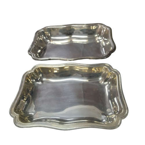 Antique Silver Plated  HB and H Entree Dish, Lidded  With Twin Handles