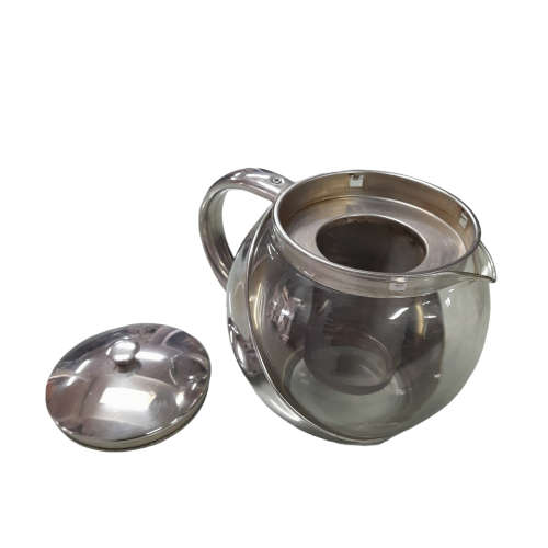 Stainless Steel Glass Teapot