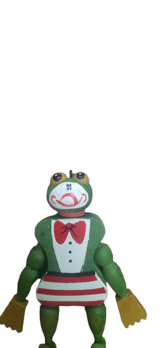 Vintage Pull String Wooden Frog - Made In Austria