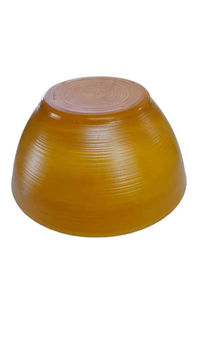Vintage Arcopal France Volcan Salad Bowl And Serving Bowl. 1970s Caramel Swirl Colour Glass Bowl