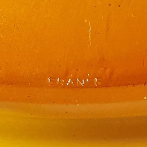 Vintage Duralex France Amber Serving Tray