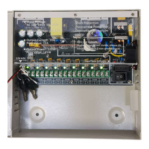 Securi-Prod 220V input, 12V output power supply.