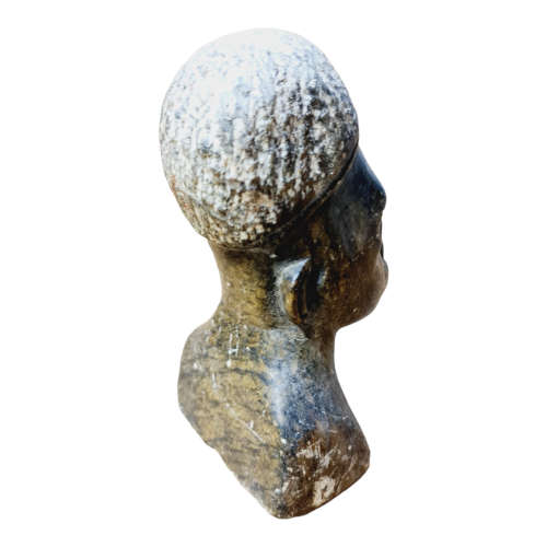 African man head - Soapstone art.