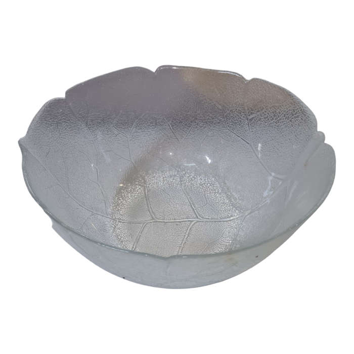 Glass salad bowl