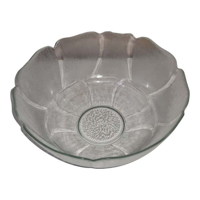 Glass salad bowl