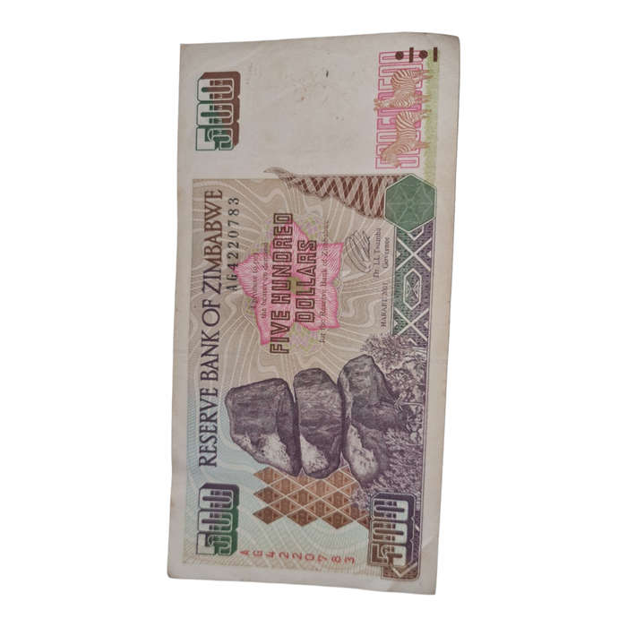 ZIMBABWE 500 DOLLARS
