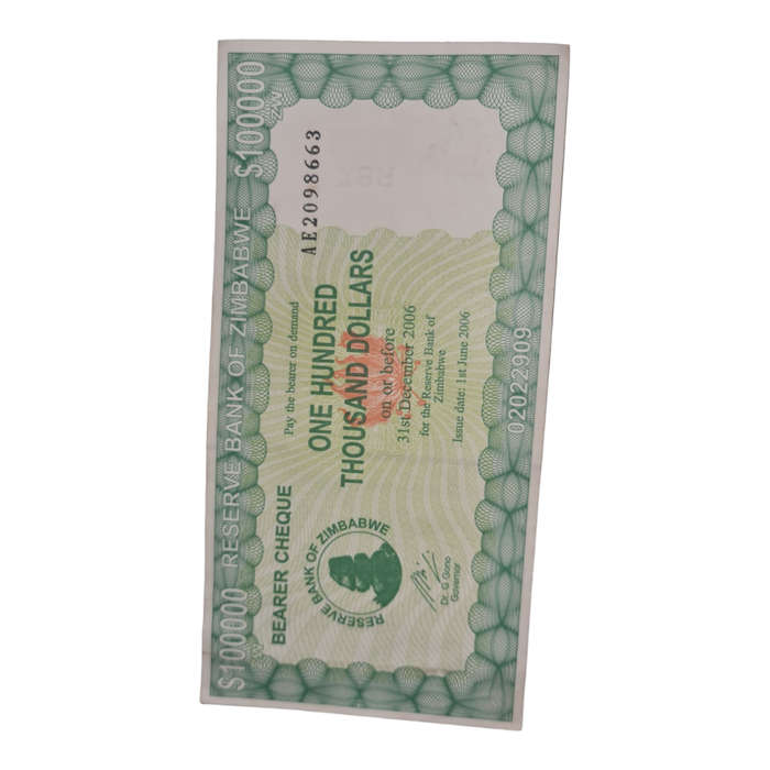 Zimbabwe 100000 Dollars