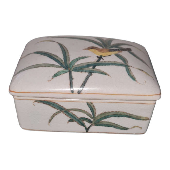 Vintage jewelry box ceramic