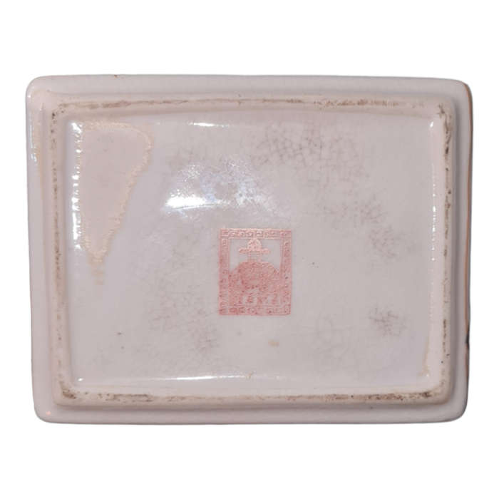 Vintage jewelry box ceramic