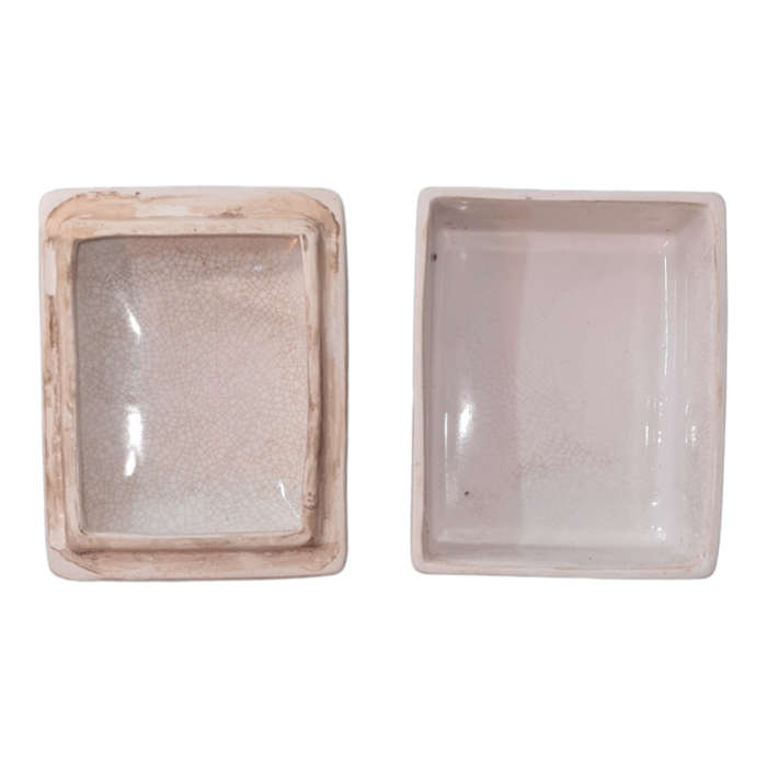 Vintage jewelry box ceramic