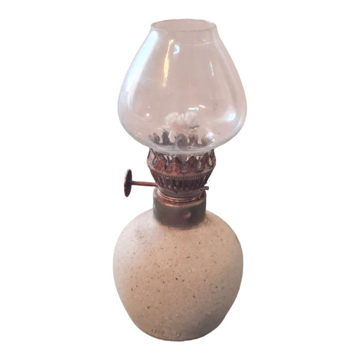 Minature Floral Vintage Oil Lamp