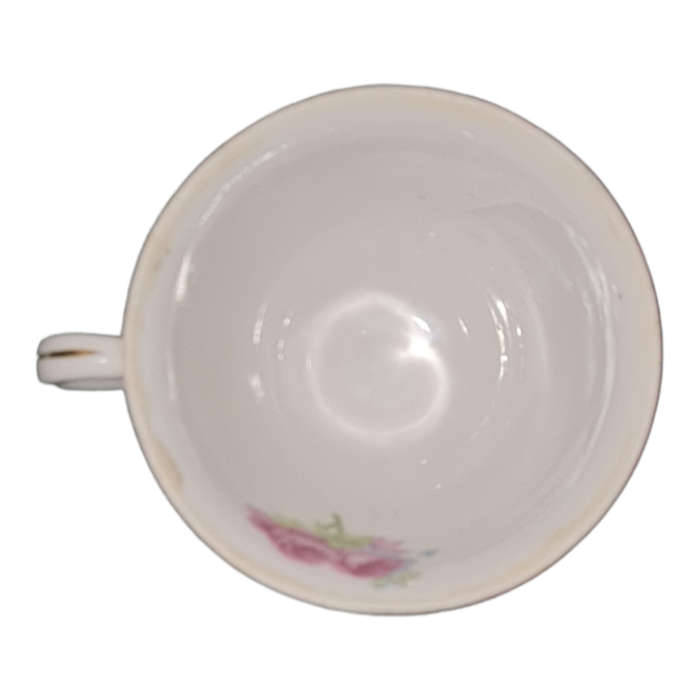 Vintage Pink Roses Demitasse Cup