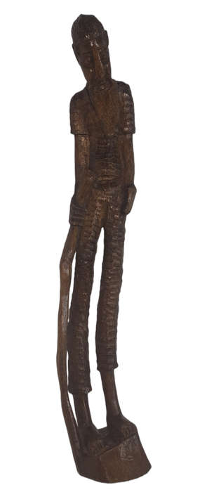 Handcrafted Wood Old Man
