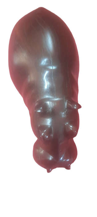 Handcrafted Wood Hippo