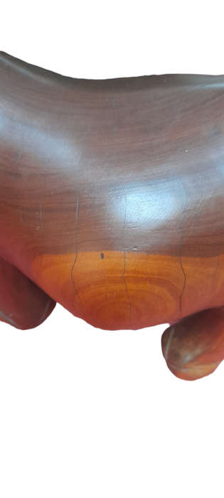 Handcrafted Wood Rhino
