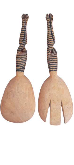 Handcrafted Wooden Fork And Spoon