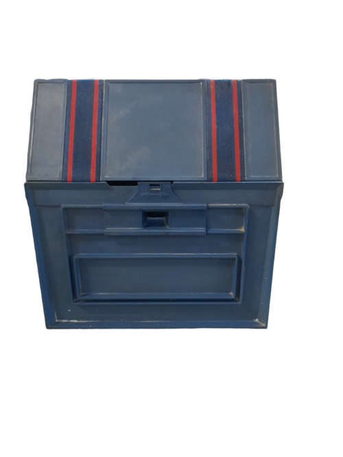 Vintage ROLYKIT Roll Up Storage Box - Blue   QC1941