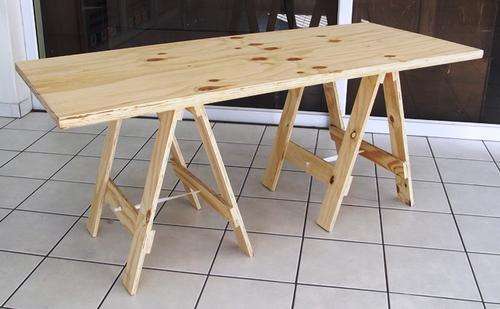 6-SEATER TRESTLE TABLES (E373)