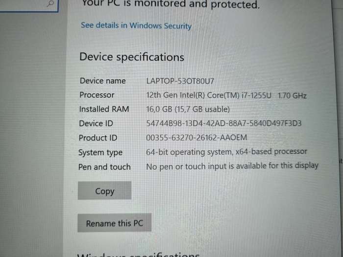 Lenovo L14 - Gen 3 - i7 12th Gen - 16GB - 512GB SSD - Excellent Condition