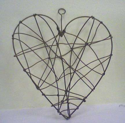 Rustic Wire Designer Heart for Decoration